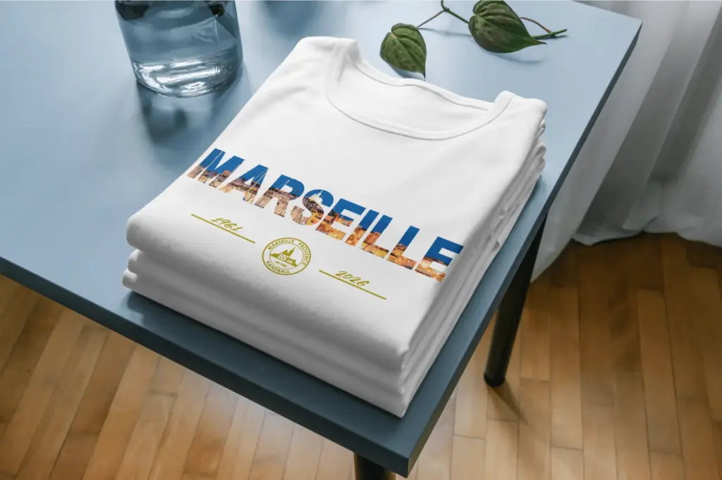 T-shirt Blanc Marseille